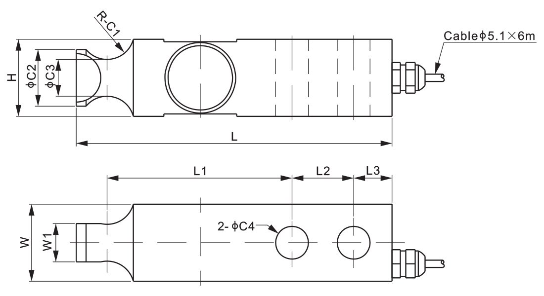 ANYLOAD / 563YHRT / Shear Beam Load Cell - CAS Scale Korea Co., Ltd.