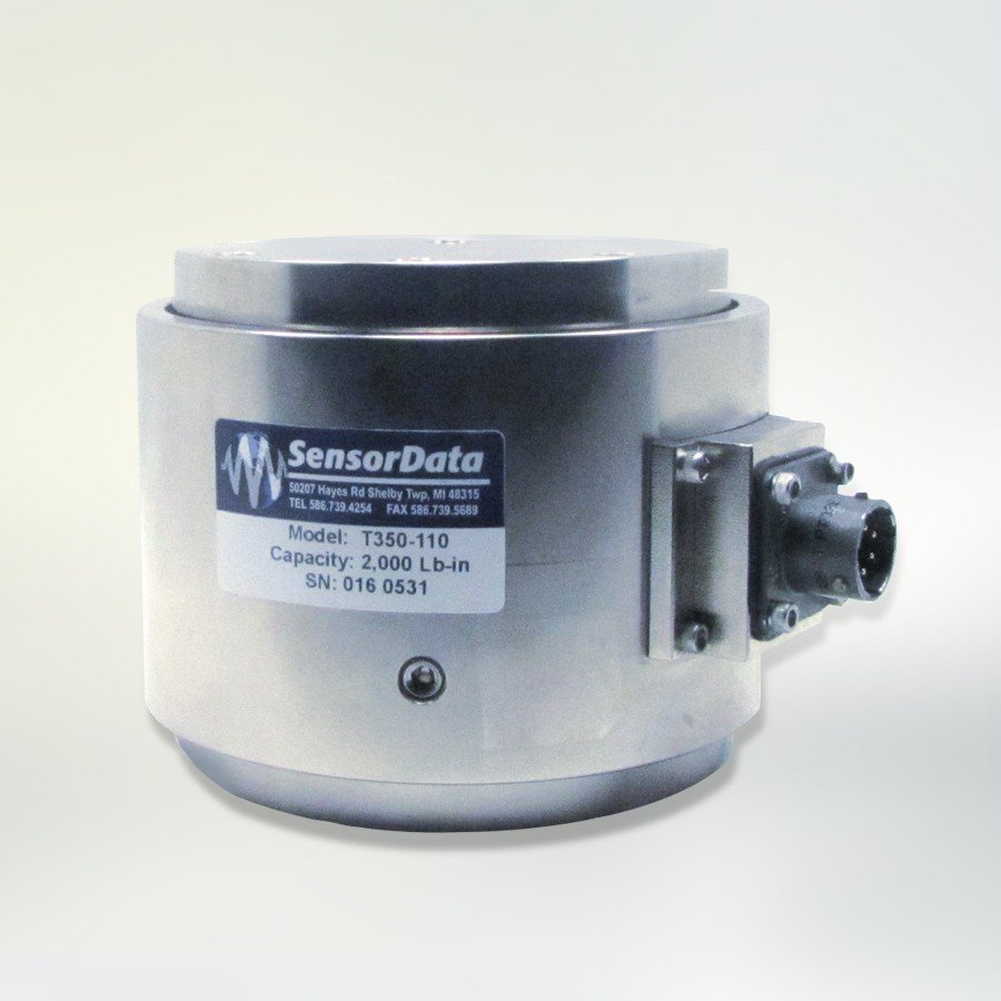 SENSORDATA / Short Axis Flange Drive Slip Ring Torque Sensor Model T350-110