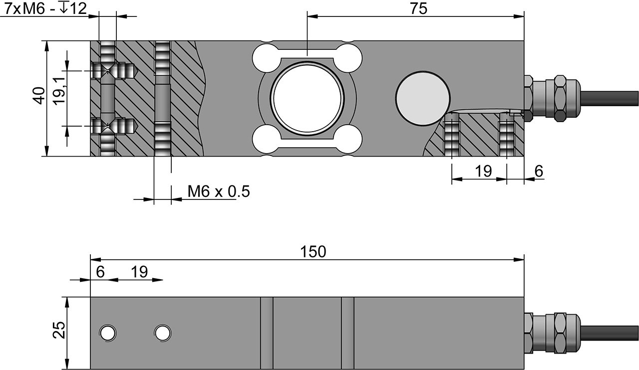 Drawing and dimensions H61N