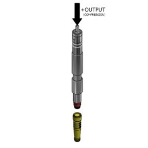 FUTEK / QLA389 SMART COMPRESSION LOAD PROBE SHAFT CARTRIDGE W/ AUTO RECOGNITION