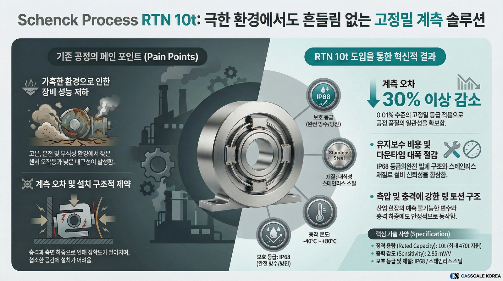 [납품 사례] Schenck Process RTN 10t - (주)카스스케일코리아