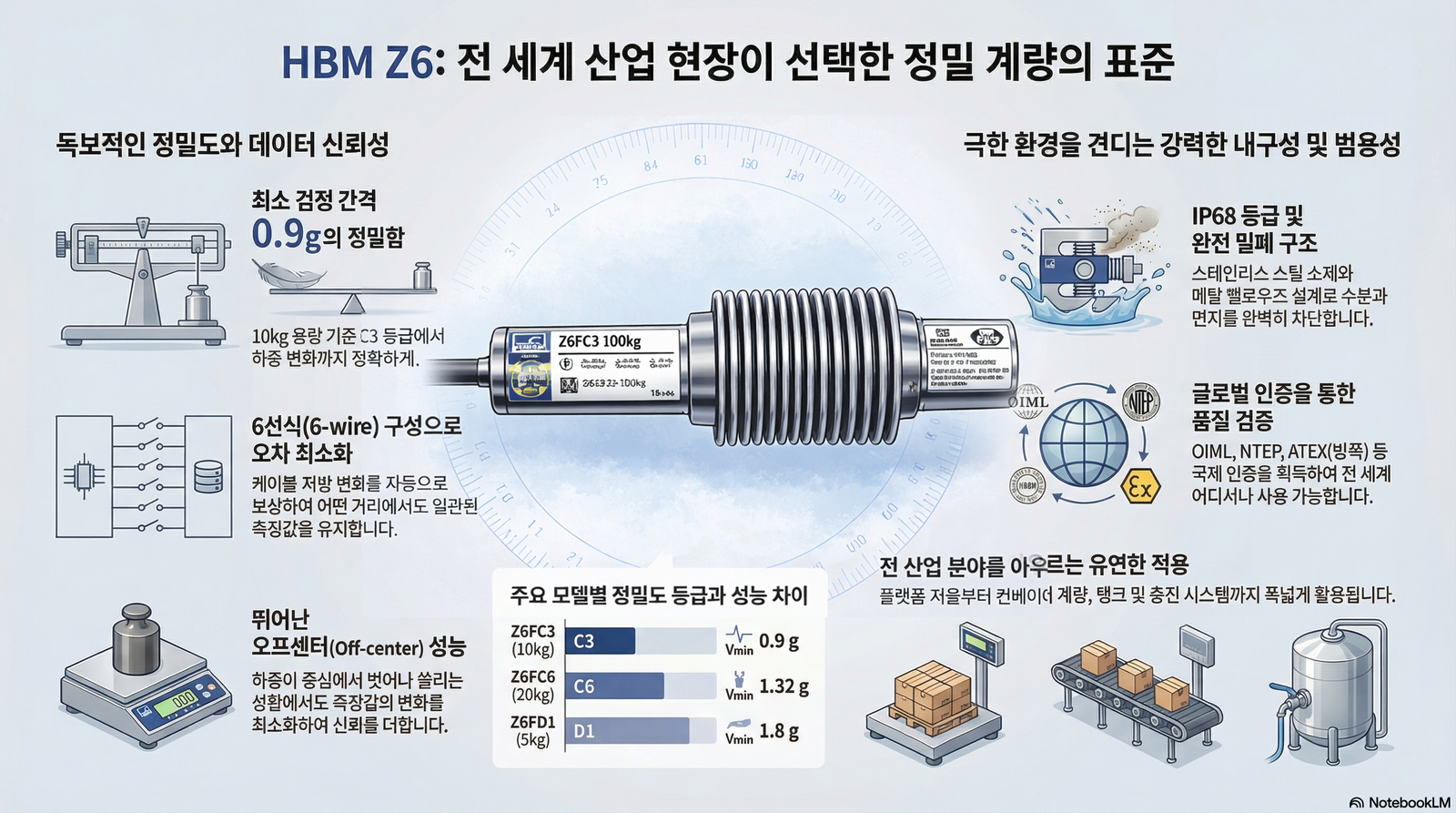 [납품사례] HBM Z6 Bending Beam Load cell - (주)카스스케일코리아