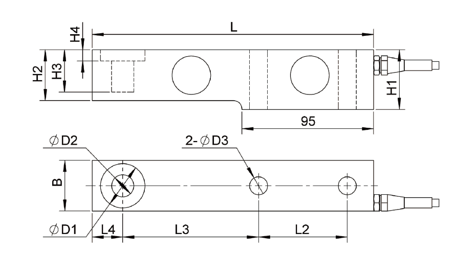 Load Cell LBF206-Dimension