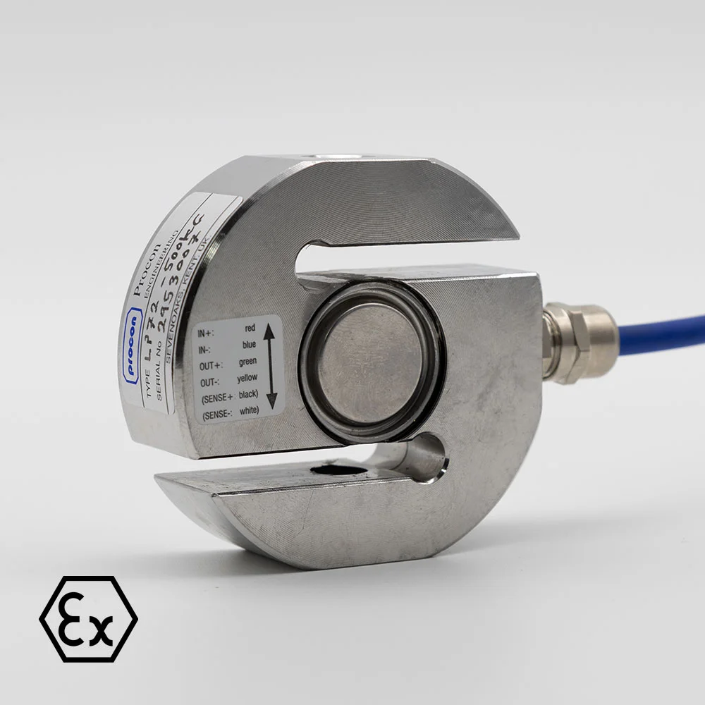 NOV LP72 Tension Load Cell: Stainless Steel S Beam Load Cell for Tension and Compression Applications