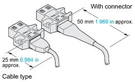 Cable type is also available