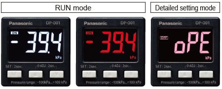 Selection of display color from red or white