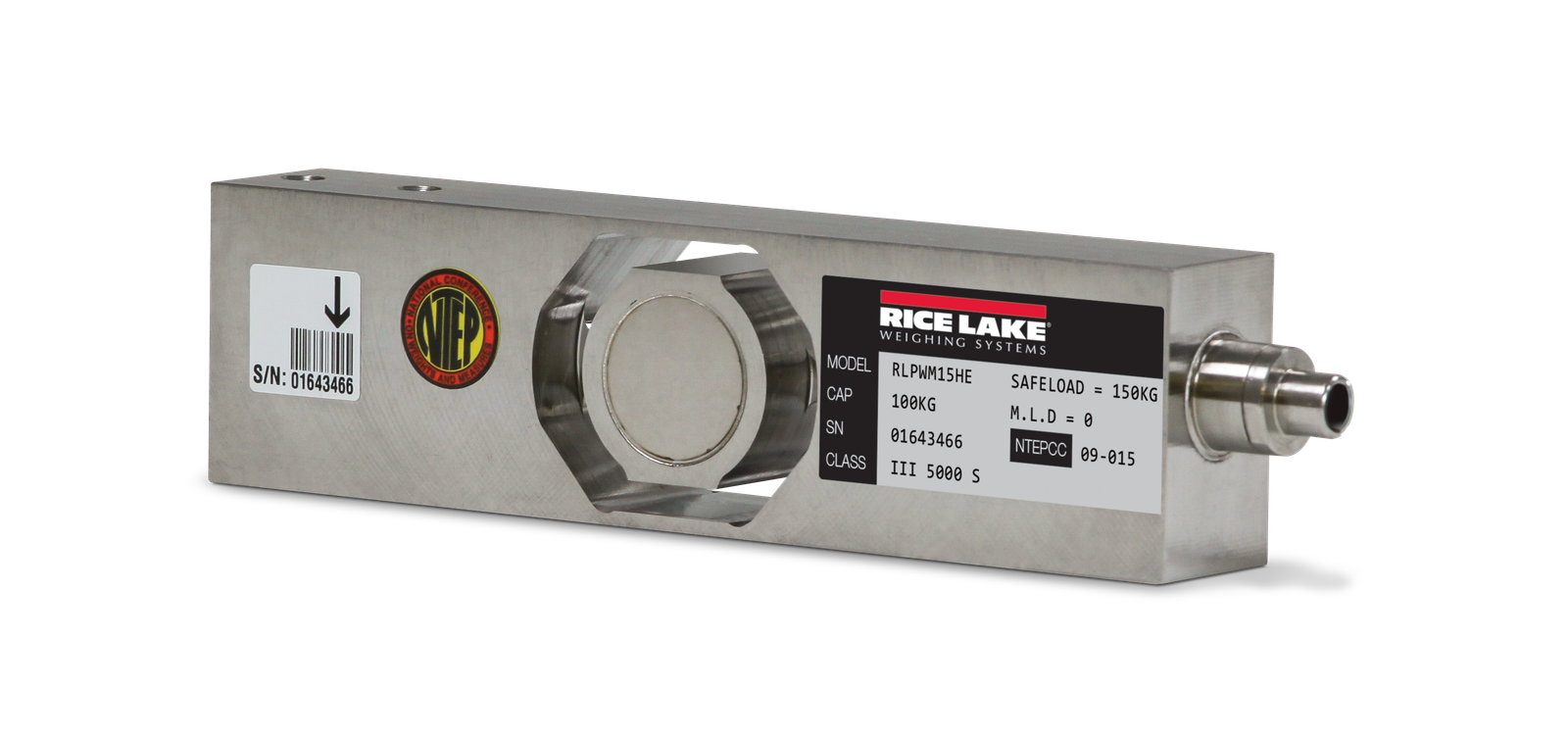 Rice Lake RLPWM15HE Stainless Steel, Single Point Load Cell
